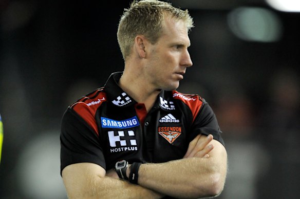 Knights during his time as Essendon coach. 