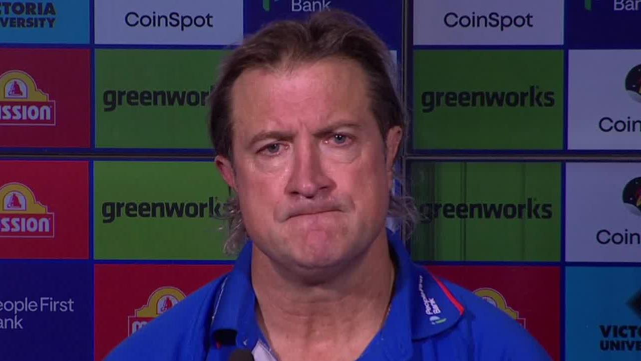 AFL 2026: Luke Beveridge press conference after Western Bulldogs Round 21 loss, vs Fremantle Dockers, defensive game style, video, latest news