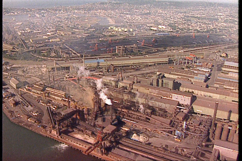BHP steel works in 1996