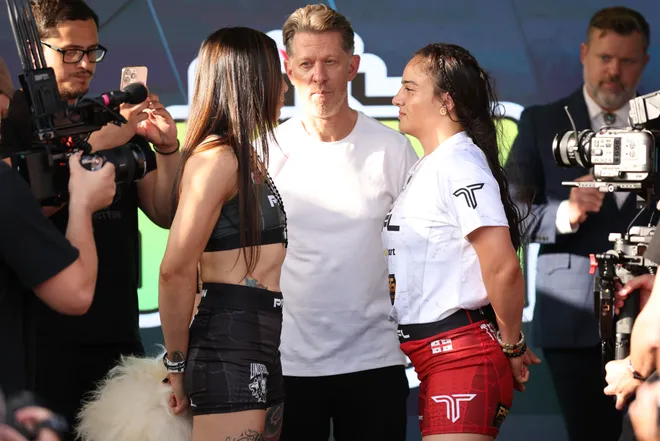2026 PFL 9: Austin Ceremonial Weigh-ins at Inn Cahoots in Austin, Texas. Friday, July 17, 2026. (Matt Ferris / PFL)