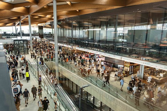  Views of the new Sydney Fish Market when it opened, after some delays, on January 19, 2026.
