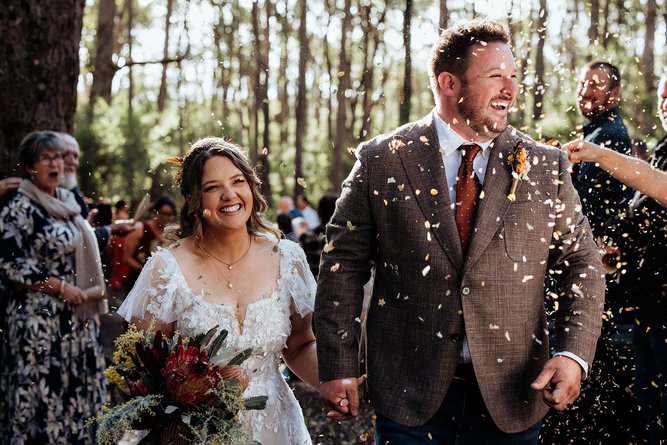 Kristy and Ben's heartfelt wedding in Margaret River.
