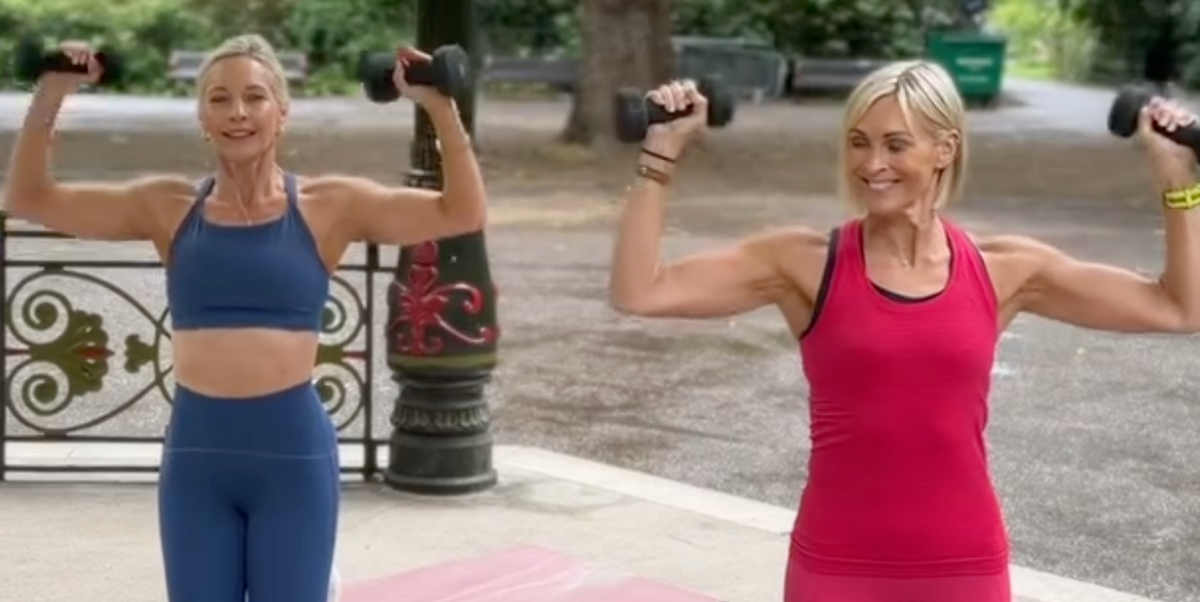Caroline Idiens and Jenni Falconer's time-efficient 9-exercise workout builds full-body strength in 30 minutes