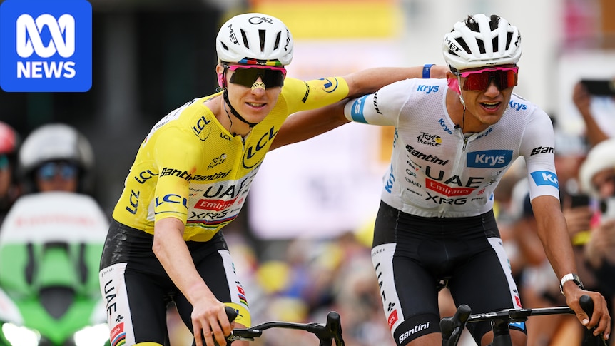 Tadej Pogačar on the cusp of Tour de France history, as American rider almost crashes over cliff