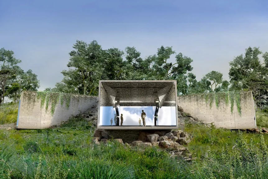 Transformer, a mirrored pavilion commissioned by DarkLab 