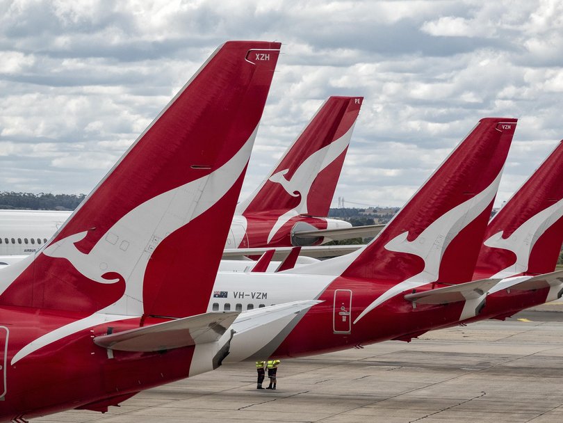 Qantas fleet. Picture: NewsWire / Luis Ascui