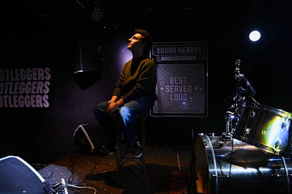 Sydney musician Aidan Sammut, who plays in the band Genevieve. 