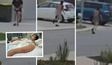 Footage reveals the aftermath of robot vacuum explosion, leaving Lachie Perrem fighting for life