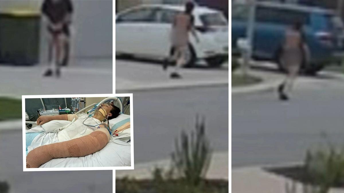 Footage reveals the aftermath of robot vacuum explosion, leaving Lachie Perrem fighting for life