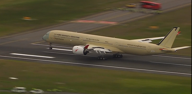 The historic ultra-long-haul flight has just touched down in Melbourne.