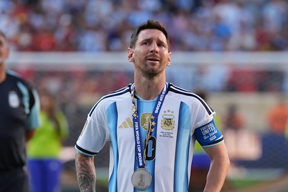 That’s a tough watch for Messi.
