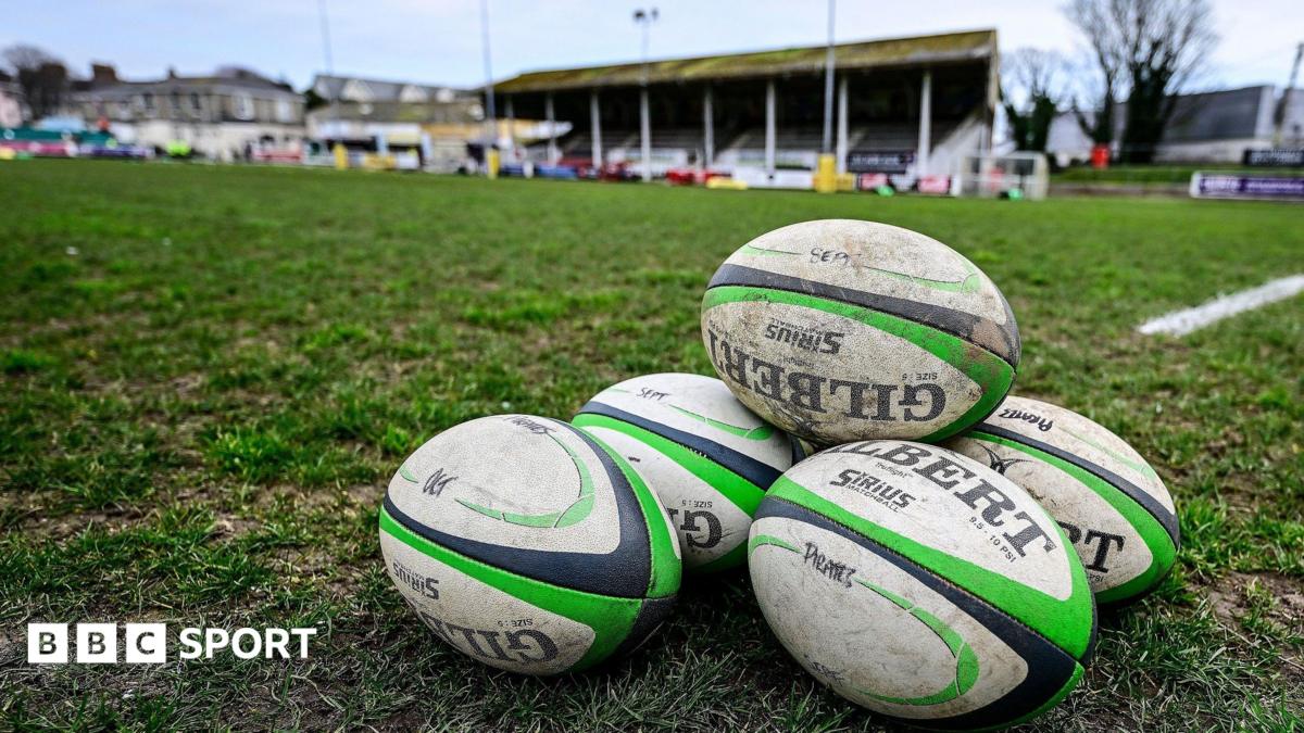 Mennaye Field with rugby balls in foreground