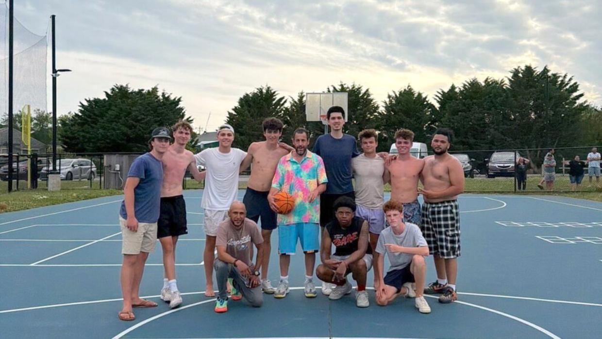 Adam Sandler’s first stop after Taylor Swift’s wedding: A casual game of basketball on Nantucket - Stuff