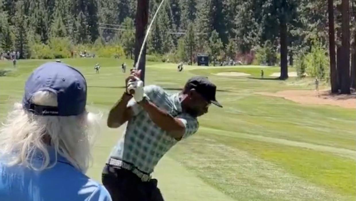 NFL great Jerry Rice chases down heckler at celebrity golf tournament - Stuff