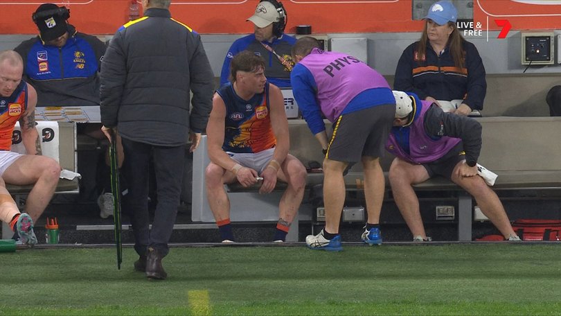 Reid on the bench.