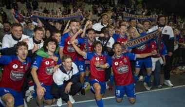 Newcastle Jets with their fans in Melbourne.