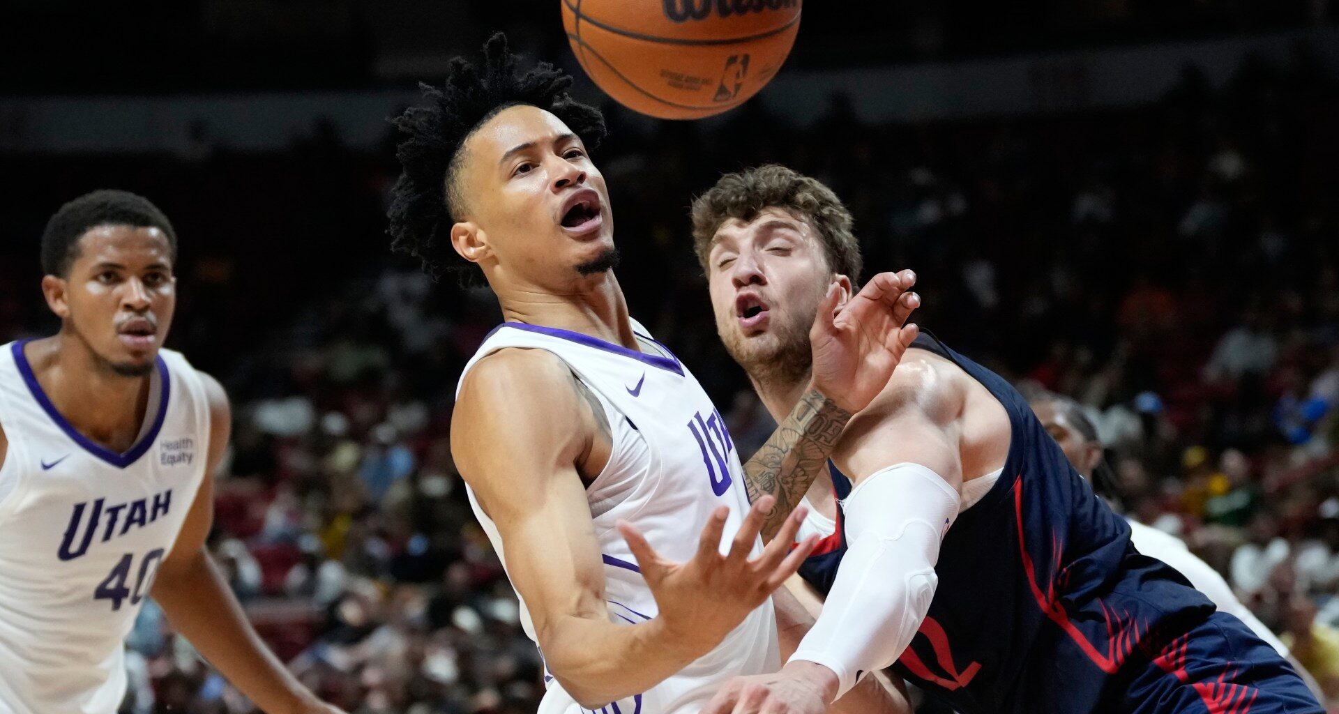 Utah Jazz guard Trey Alexander stretchered off court in NBA Summer League | Basketball News