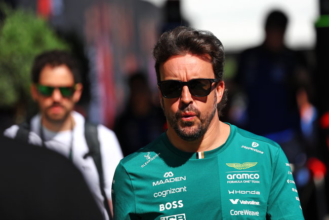 Fernando Alonso (ESP) Aston Martin F1 Team.
13.06.2026. Formula 1 World Championship, Rd 7, Barcelona-Catalunya Grand Prix, Barcelona, Spain, Qualifying Day.
 - www.xpbimages.com, EMail: requests@xpbimages.com © Copyright: Patching / XPB Images