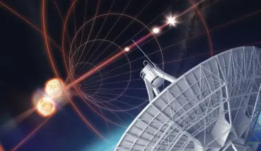An artists conception of the GW170817 afterglow being observed by an antenna of the Very Large Array