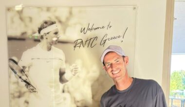 Andy Murray returns to the Rafa Nadal Tennis Center in Greece