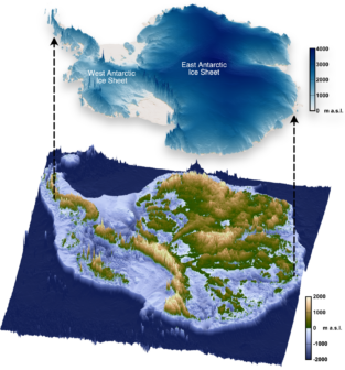 Antarctica Ice And Bed Topography S Ink