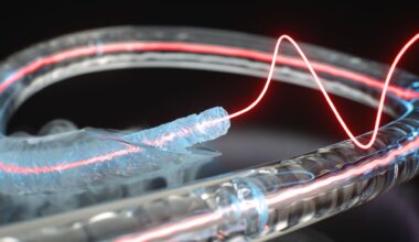 Artist Impression of a Frozen Optical Fiber Core in a Glass Capillary