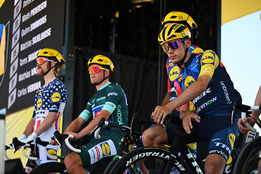 Juan Ayuso of Spain and Team Lidl - Trek prior to the 113th Tour de France 2026, Stage 9 a 155.5km stage from Malemort to Ussel / Stage shortened due to a red alert for a heatwave