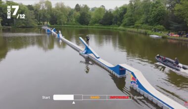 Who can conquer Red Bull's 'impossible' floating bike course?