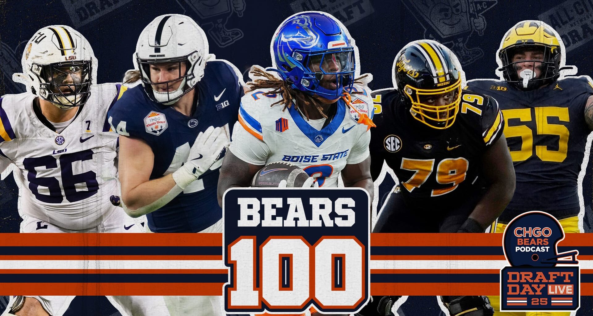 CHGO Bears 100: Our NFL Draft big board built just for the needs of the Chicago Bears