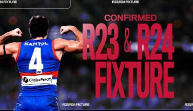 Rounds 23-24 confirmed, AFLW fixture updates