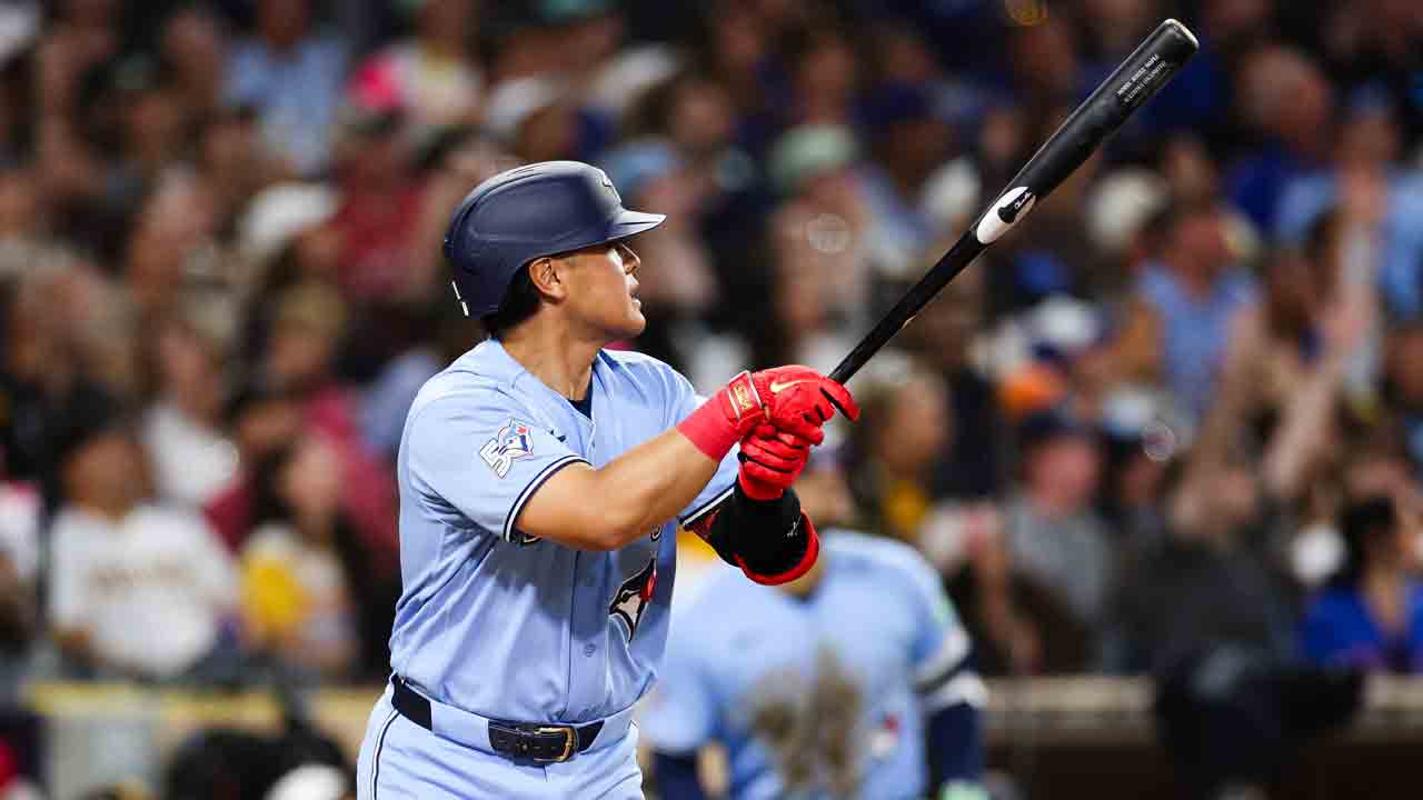 Blue Jays ride Okamoto's record-tying blast to tidy win over Padres