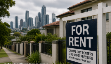 Apartment rental inspection highlighting Australia’s ongoing housing affordability crisis