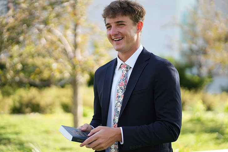 Mission missionary JJ Tomsick shares why he left Division I golf to serve a Mission after gaining a testimony of Jesus Christ and His Atonement.
