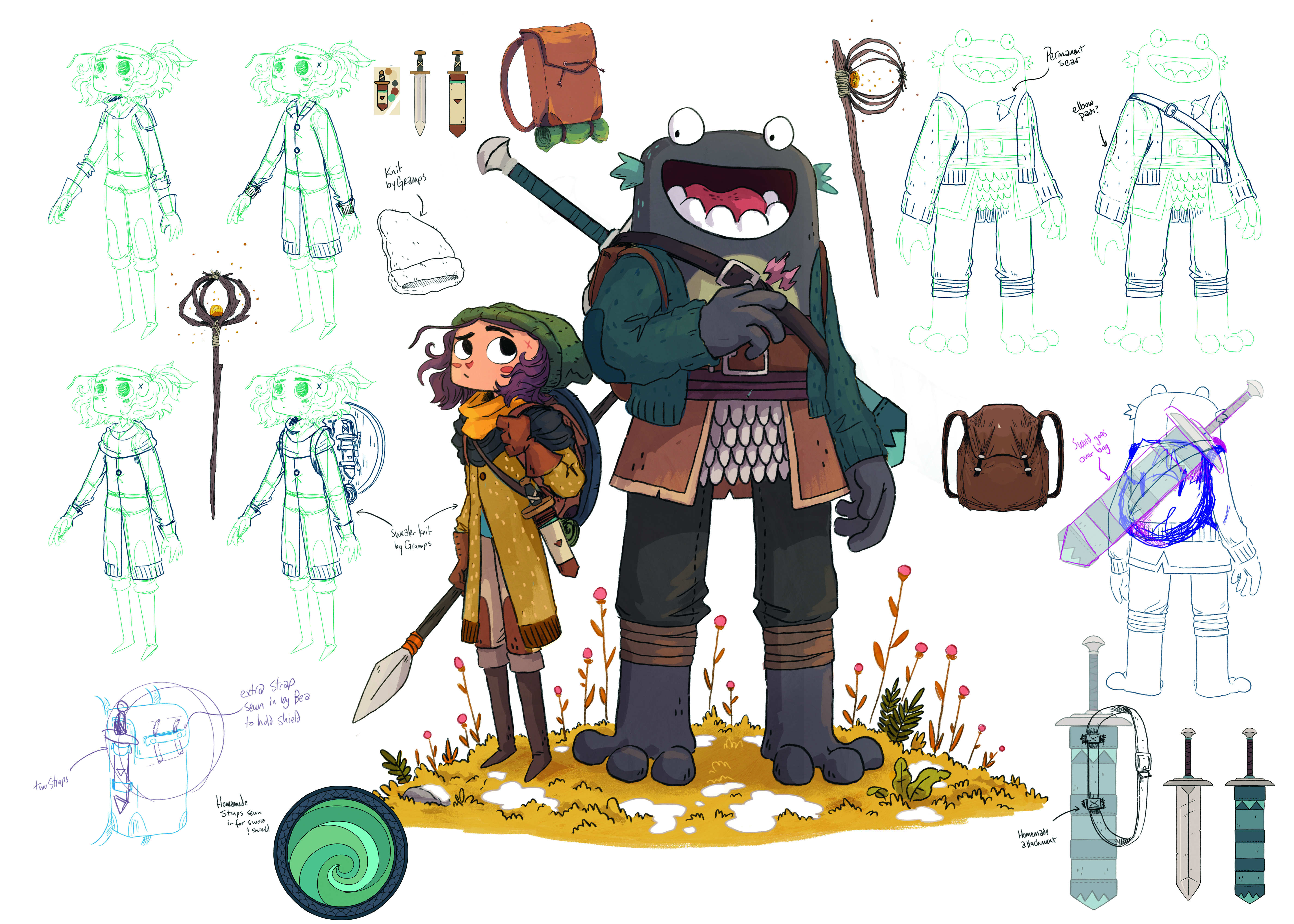 Character illustrations from Lightfall by Tim Probert