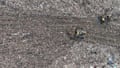An aerial image of the landfill site