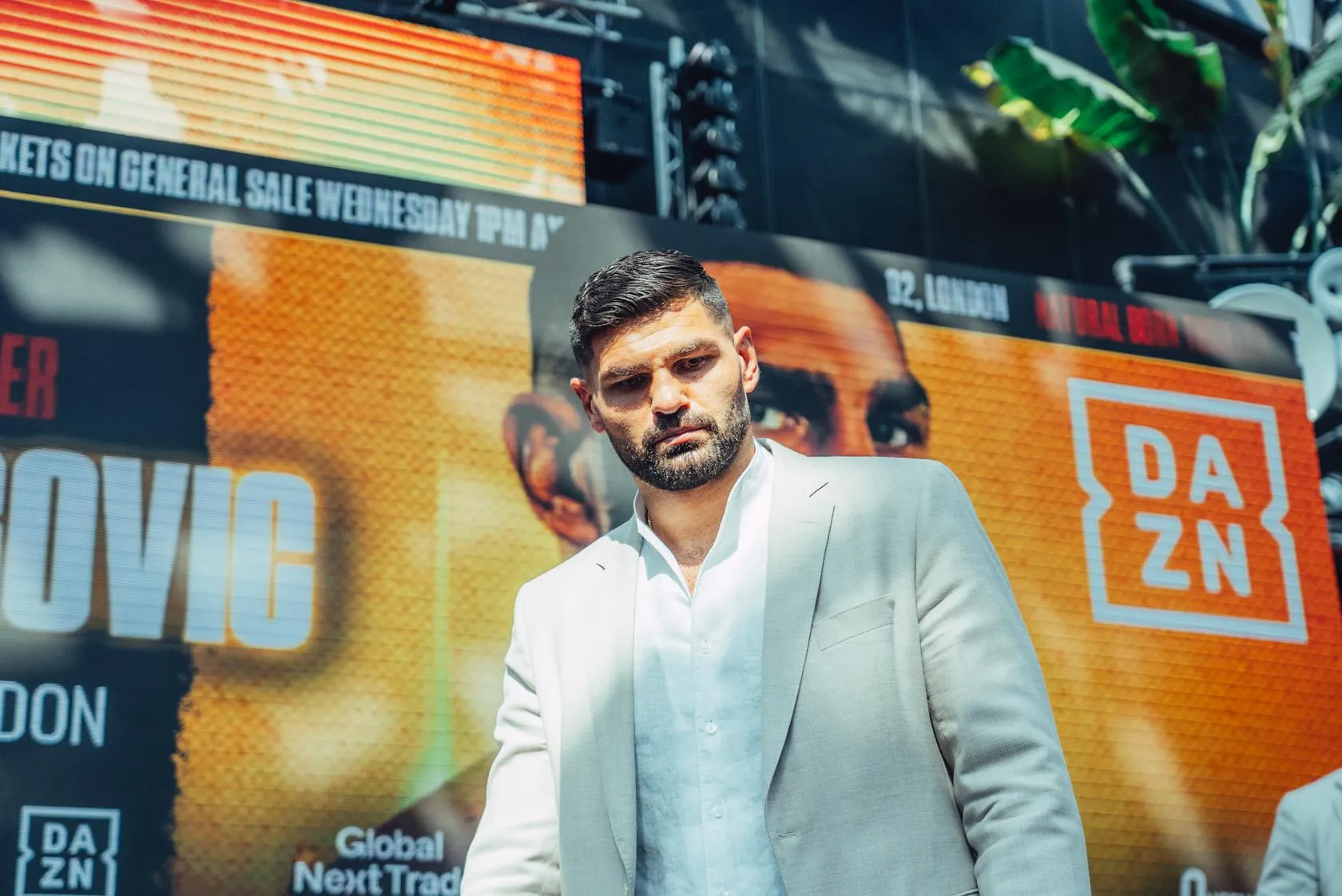 Filip Hrgovic is all business in London on June 22, 2026