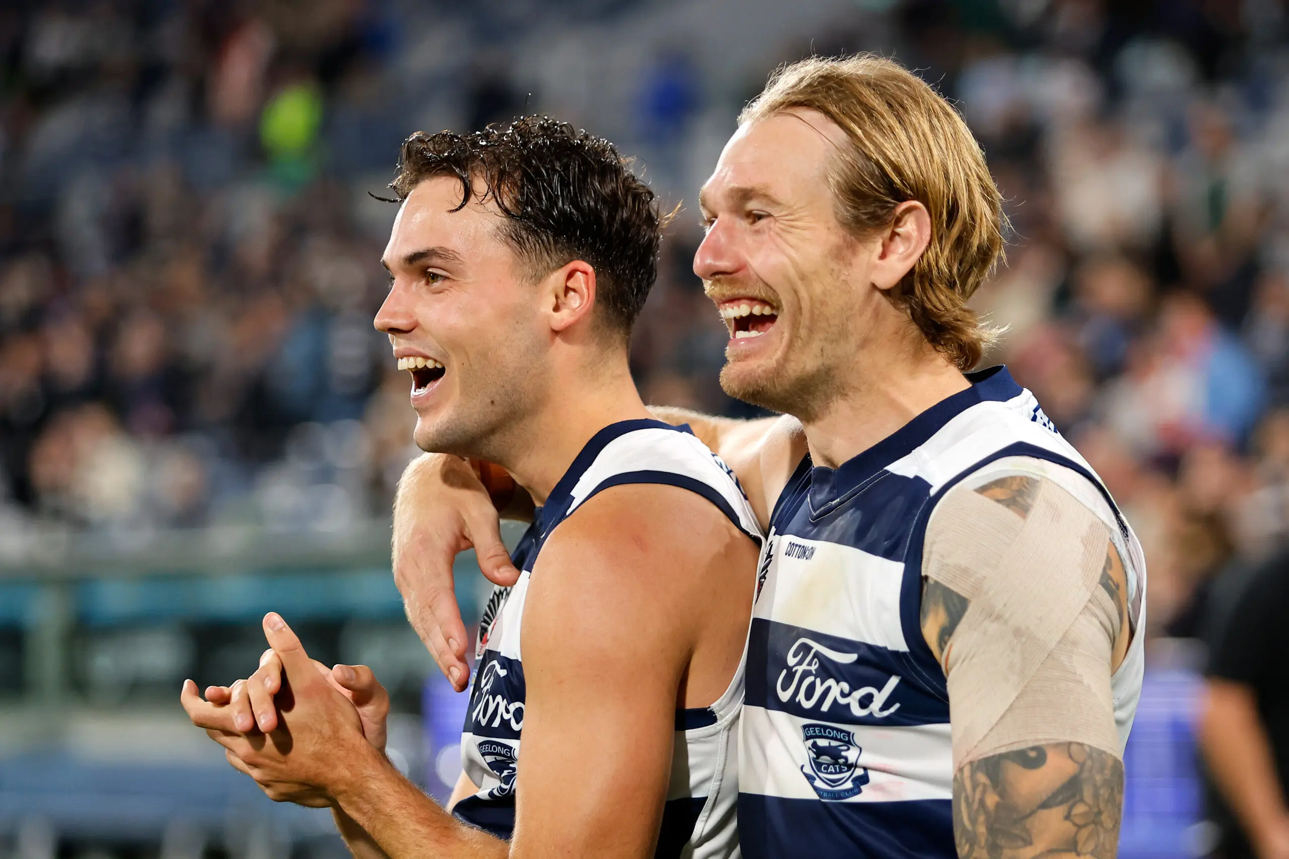 "They're a long-term play": Young Cats quartet lauded for role in win over Demons