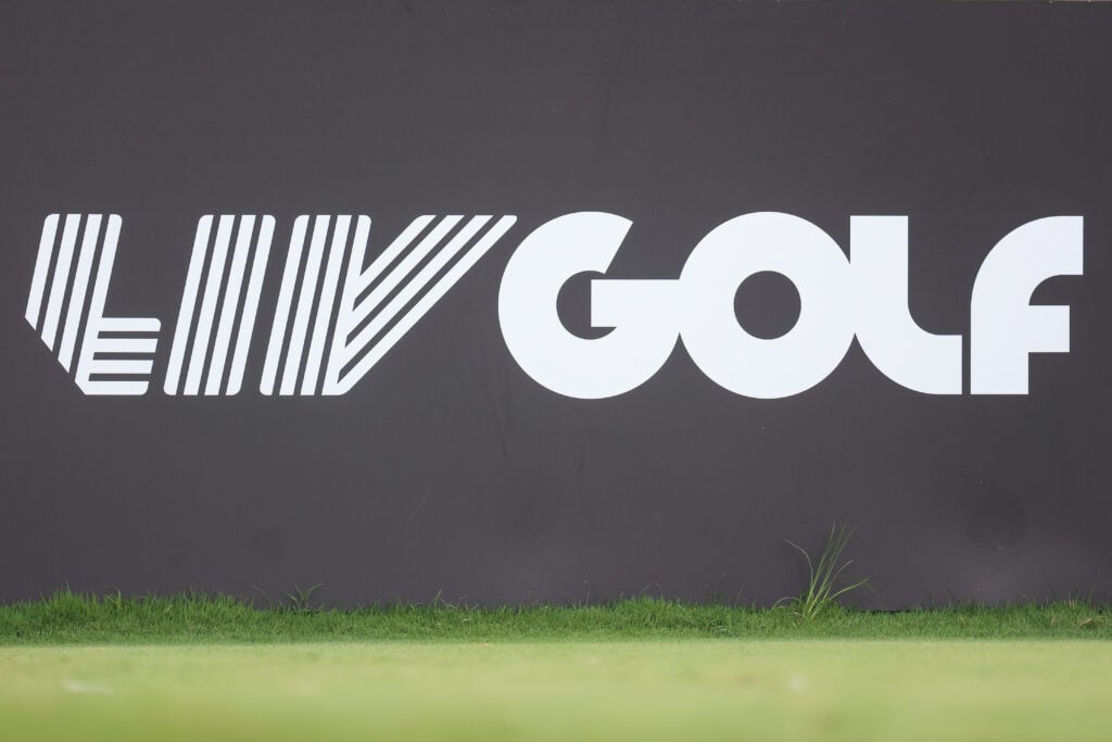 LIV Golf logo during LIV Greenbrier