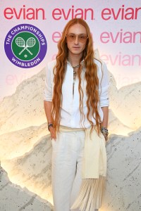 LONDON, ENGLAND - JULY 08: Harris Reed attends the evian 'Mountain of Youth' VIP Suite during Day 10 of The Championships, Wimbledon 2026 on July 8, 2026, joining evian in celebrating its '200 Years Young' anniversary in London, England. (Photo by Alan Chapman/Dave Benett/Getty Images for evian UK)