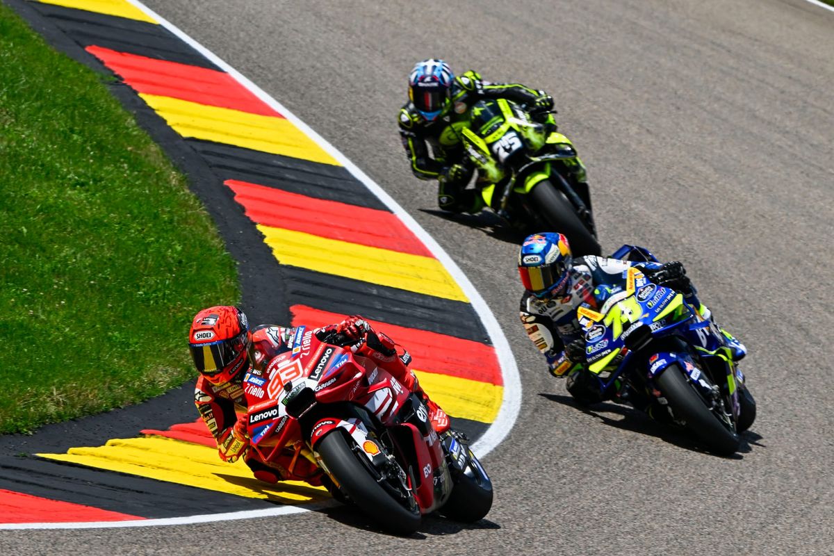 Marc Marquez cruises to dominant German GP win as rivals crash