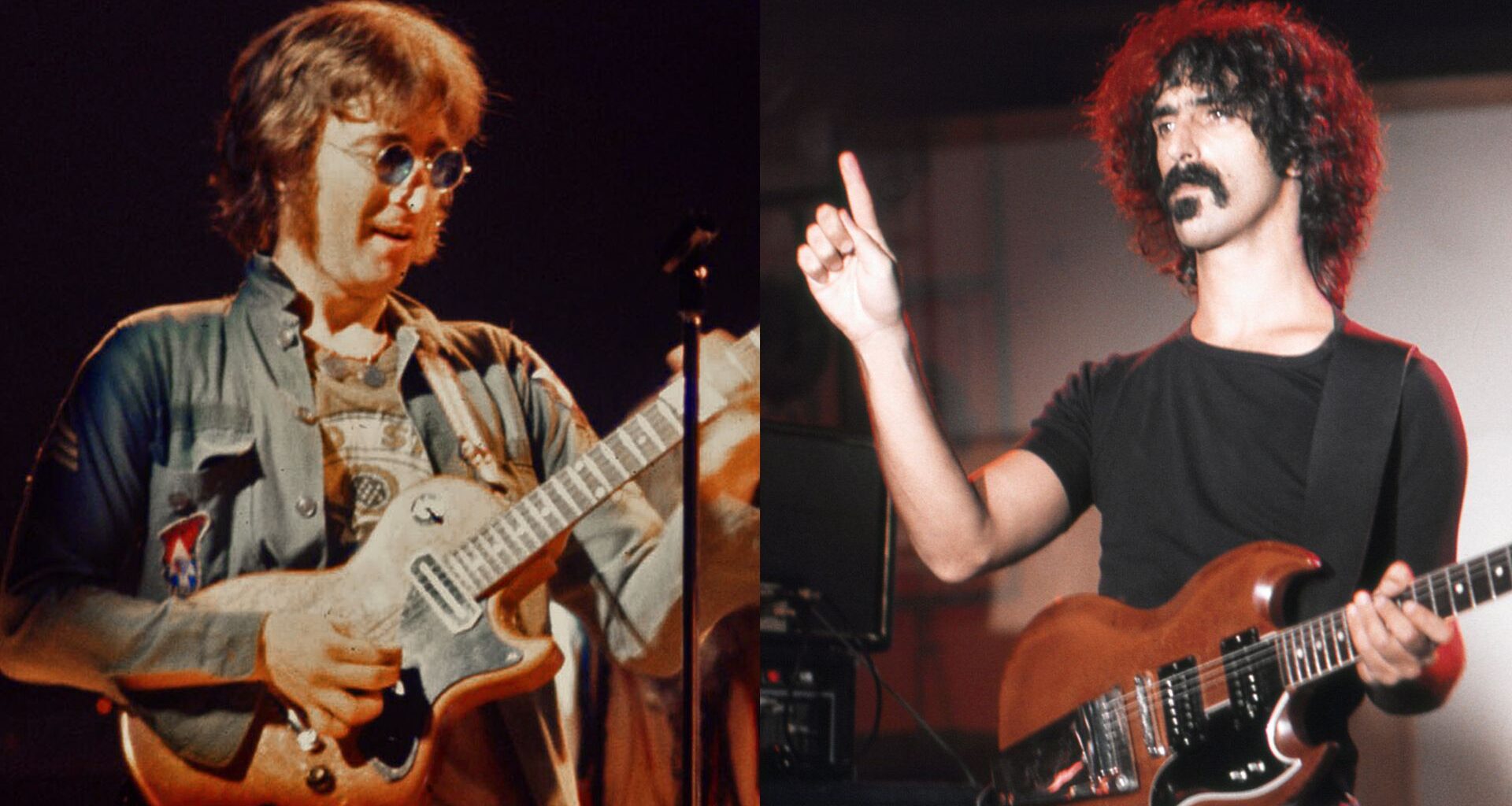 LEFT: "One to One" Concert - 8/30/72 At the request of Geraldo Rivera, shortly after the release of his album "Sometime in New York CIty, agreed to headline two charity concerts to benefit the Willowbrook Home, a facility for learning disabled children. The event was called "One To One", both concerts were filmed and recorded, with excerpts broadcast on ABC. RIGHT: Frank Zappa in his studio 1974 in Los Angeles, California..