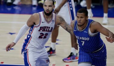 Johni Broome has compiled a double-double in each of the Sixers’ first two games in Las Vegas.