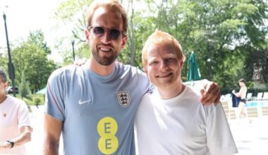 Ed Sheeran Gives Private Performance For England Football Team