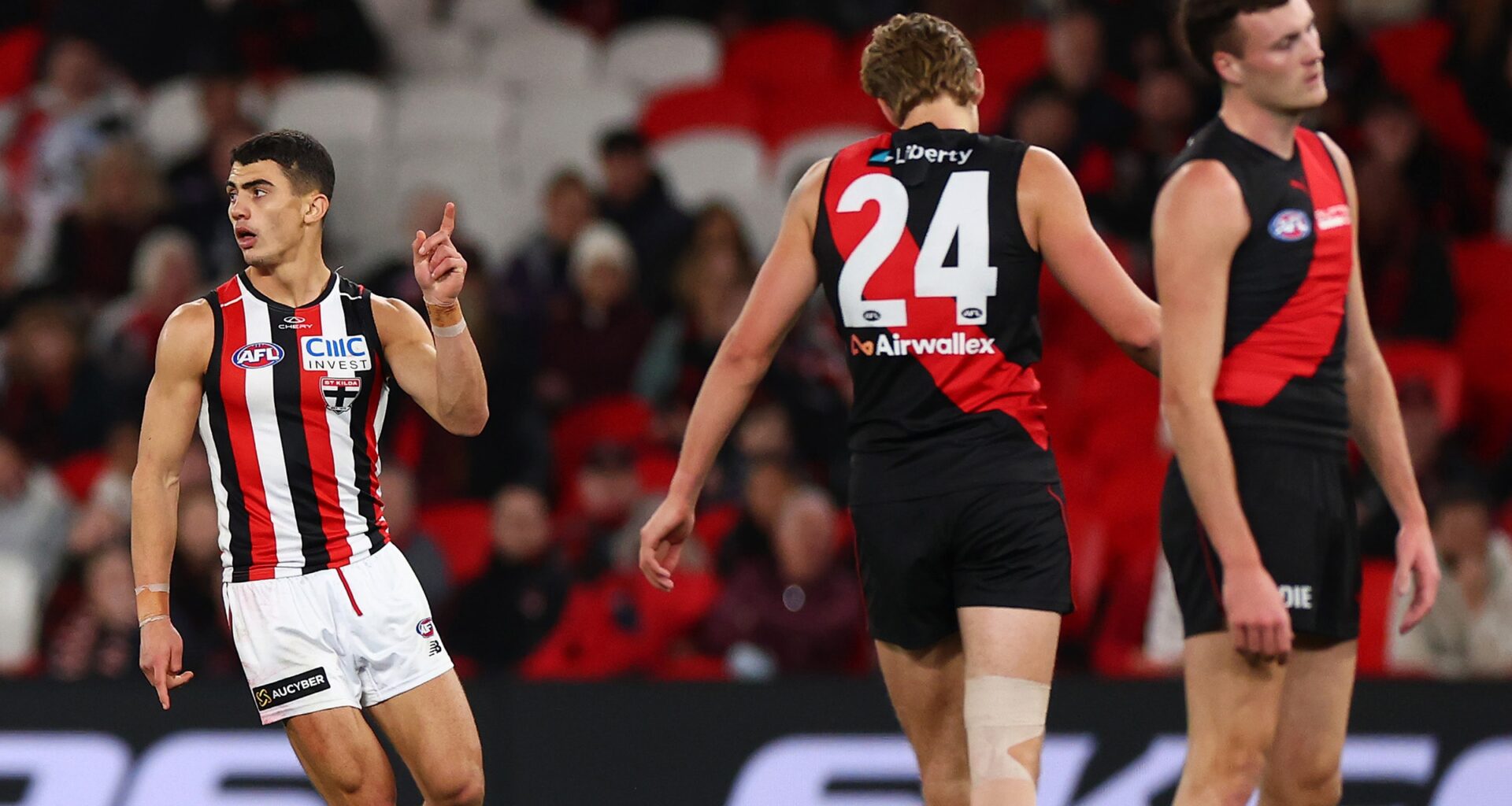 Saints breeze to thumping win as beaten Bombers drop to new low
