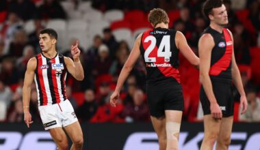 Saints breeze to thumping win as beaten Bombers drop to new low