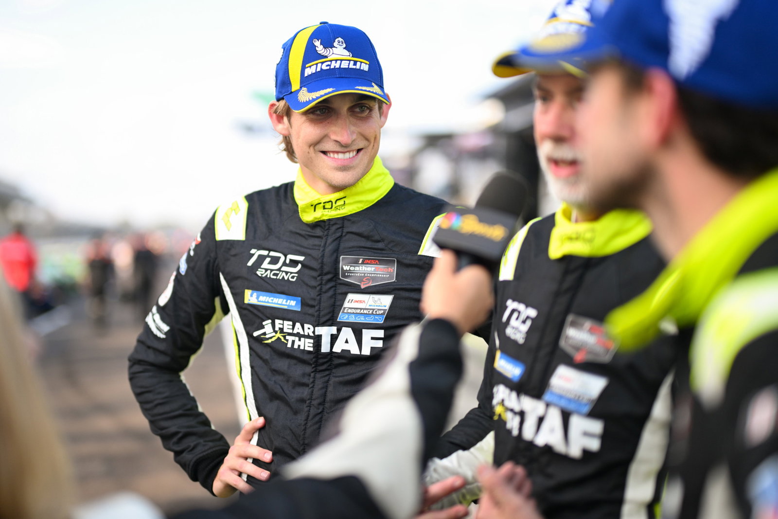 Hunter McElrea competes in the IMSA Sports Car Championship.