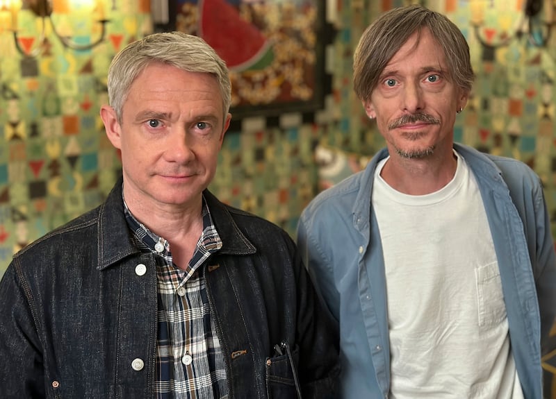 Martin Freeman and Mackenzie Crook Remember ... The Office. Photograph: BBC