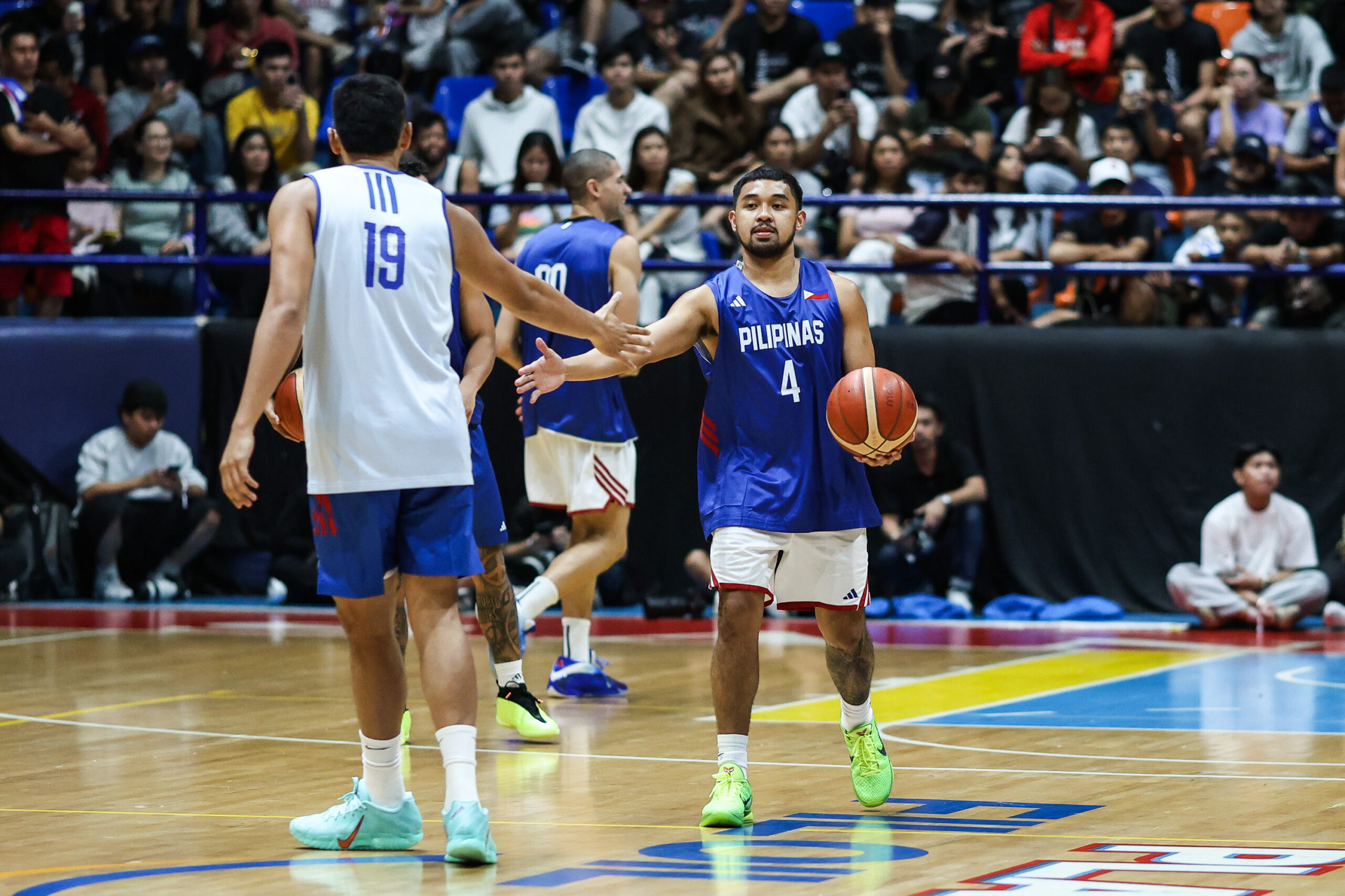FILE– Gilas Pilipinas RJ Abarrientos during a send off match ahead of the Philippines' campaign in Fiba World Cup Asian Qualifiers third window