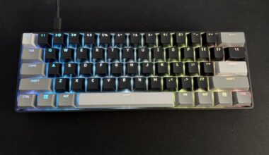The Corsair CLIPPER PRO MINI 60 Hall Effect Gaming Keyboard is a fantastic space-saving option