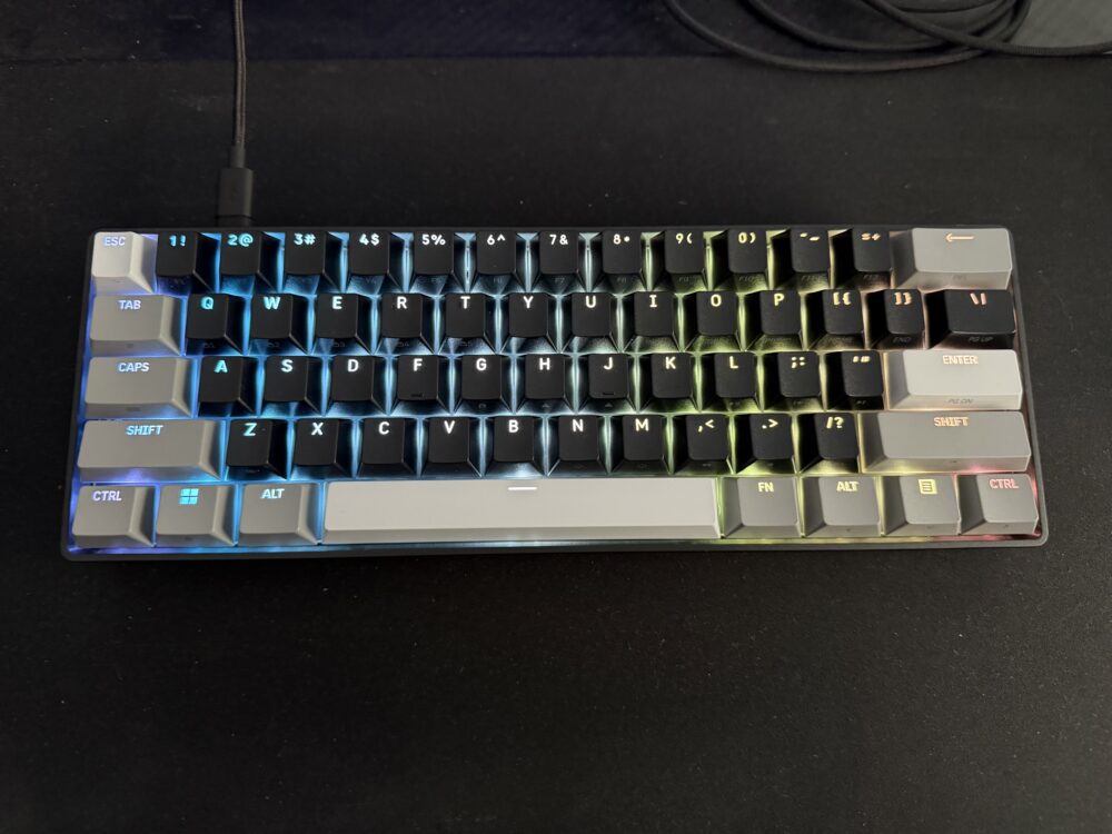 The Corsair CLIPPER PRO MINI 60 Hall Effect Gaming Keyboard is a fantastic space-saving option
